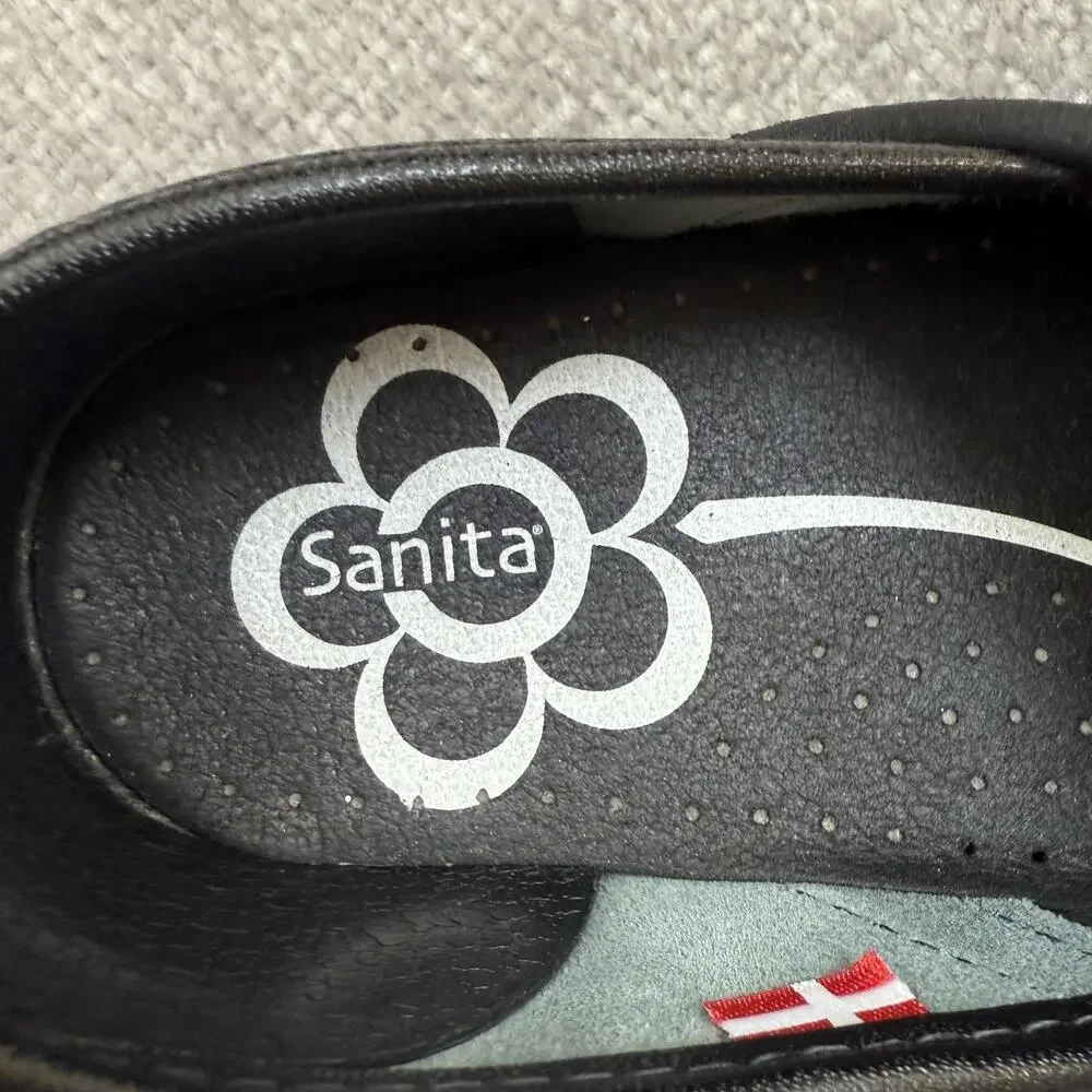 Sanita Clogs Shoes Womens Size 36 Purple Floral Danish Nursing Comfort Workwear - Picture 6 of 13